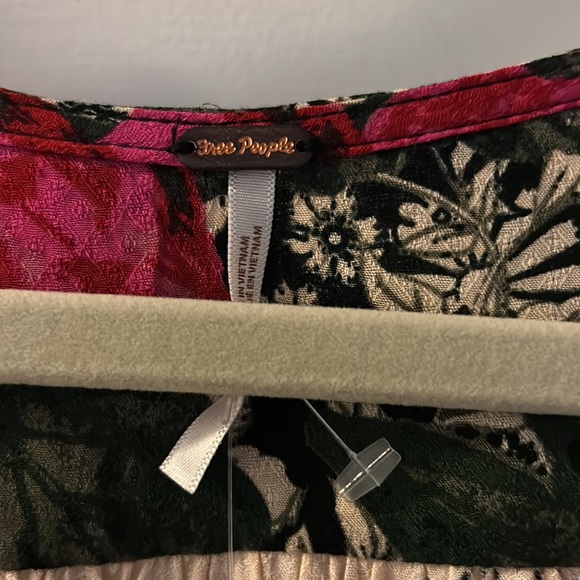 Free People EUC Size M Mikayla Twilight Combo Blouse - Picture 8 of 13